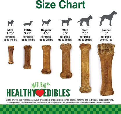 Nylabone Healthy Edibles Dog Treats Variety Pack, Small, 3 Count | Roast Beef, Chicken, & Bacon Flavor, Natural Dog Treats, USA Made, Highly Digestible, Dog Bones for Small Dogs up to 25 Lbs5
