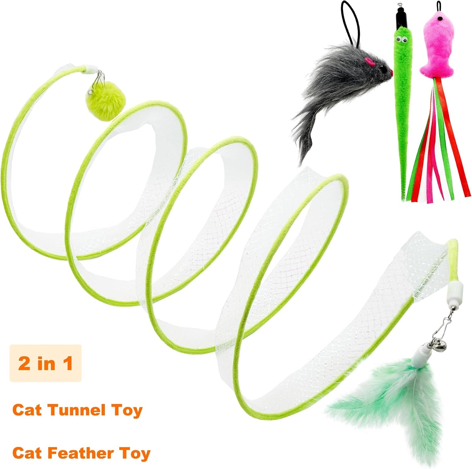 self-play-cat-hunting-spiral-tunnel-toy-folded-cat-spring-tunnel-toys-for-indoor-cats-green