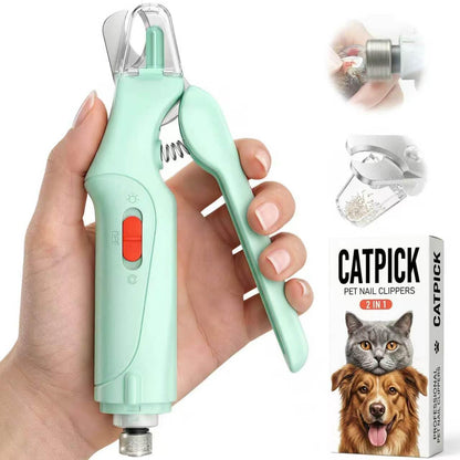 CATPICK 2-In-1 Cat Nail Clippers & Dog Nail Clippers Trimmers for Large Medium Small Dogs Cats Claw Trimmer Quick Sensor and Safety Guard USB Rechargeable with 2 LED Lights Dogs Nail Trimmer14