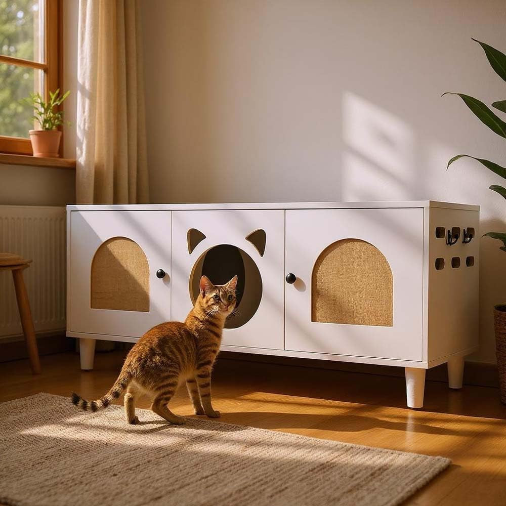 anwick-cat-litter-box-enclosure-cabinet-furniture-modern-2-in-1-wooden-cat-house-cabinet-with-storage-hook-and-scratch-board-white