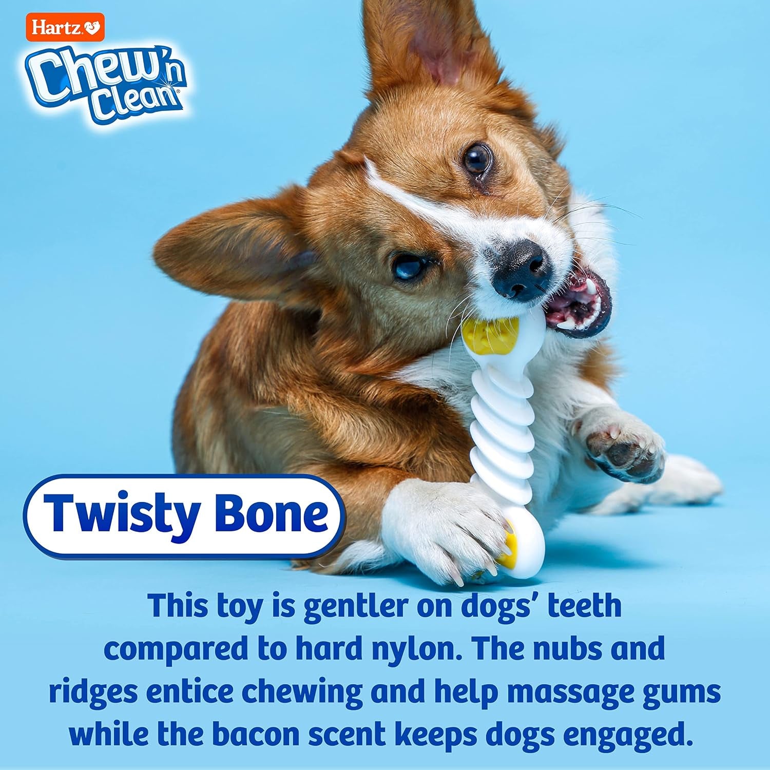 hartz-chew-n-clean-twisty-bone-dog-chew-toy-bacon-scented-for-moderate-chewers-extra-small