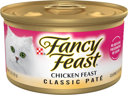 Purina Fancy Feast Classic Pate Wet Cat Food, 3 Oz Cans, 24-Pack1