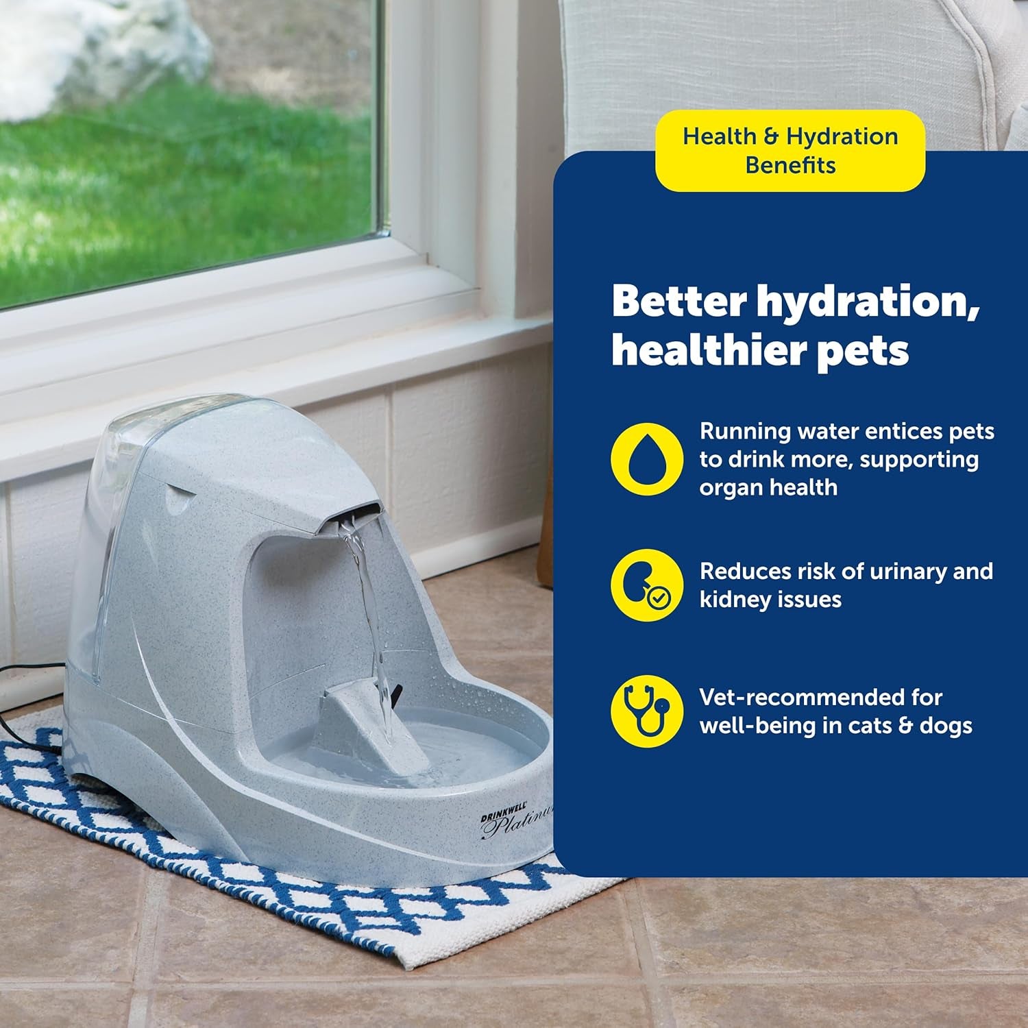petsafe-drinkwell-platinum-cat-water-fountain-168-oz-5l-grey-free-falling-stream-encourages-drinking-dishwasher-safe-large-capacity-includes-replaceable-carbon-filter