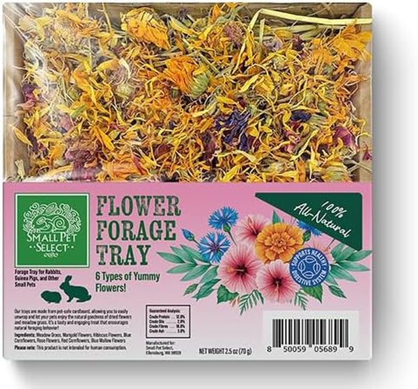 Small Pet Select Forage Tray Bundle, Rabbits & Guinea Pigs, 3-Pack | Dandelion, Flower & Herb Mix, 2.5 Oz Each, Natural Foraging Enrichment for Rabbits, Guinea Pigs & Small Pets7