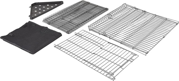 Amazon Basics Leakproof Canvas Bottom Guinea Pig Cage, Easy to Clean Small Animal Habitat with Divider Set, Indoor/Outdoor, Portable, No Tools Needed, 47.6"L X 24.2"W X 14"H, Black6