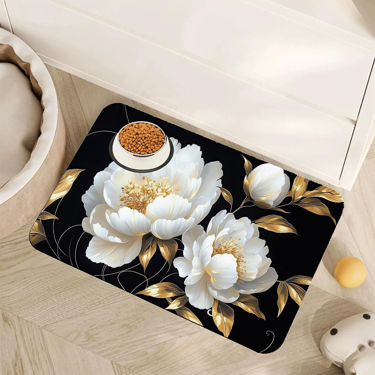 marble-dog-cat-food-mat-blue-teal-turquoise-gold-absorbent-pet-feeding-mat-with-rubber-backing-non-slip-water-bowl-placemat-indoor-pet-accessories-supplies-12x20