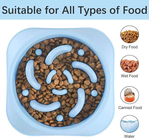 Mateeylife 2-Pack Slow Feeder Dog Bowls, 2 Cups, Dog Puzzle Feeder Bowl | Food-Contact Safe, Dishwasher Safe, Non-Slip Base, Maze Design, for Fast Eaters, for Dogs and Cats, Daily Mealtimes6