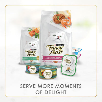 Purina Fancy Feast Senior Wet Cat Food 7 Years plus Tuna Feast in Gravy Minced - (Pack of 24) 3 Oz. Cans7