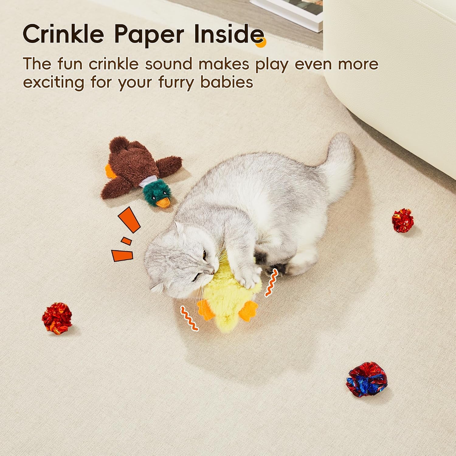 potaroma-cat-toys-catnip-crinkly-sound-2-pcs-mess-free-stuffless-kitten-toy-durable-feline-bite-interactive-kicker-toys-for-cat-indoor-exercise-6-5-inches-durable-feline-bite-interactive-kitten-kicker-toys-cat-indoor-exercise-6-5-inches