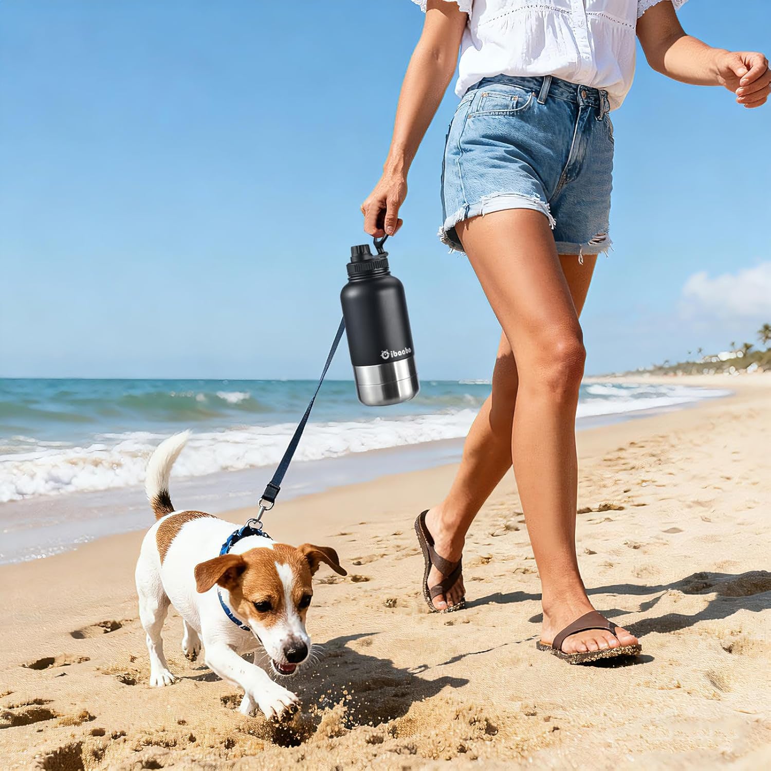 cibaabo-insulated-dog-water-bottle-32oz-keep-water-cool-with-2-bowls-travel-feeding-hydration-stainless-steel-double-wall-thermos-portable-pet-dispenser-for-dog-owner-hiking-beach