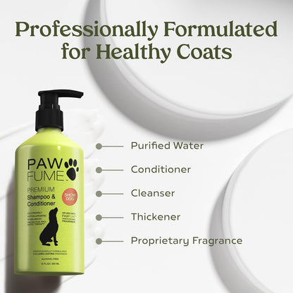 PAWFUME Deshedding Dog Shampoo and Conditioner, Show Dog, 1-Pack – Nourish & Detangle for Silky Soft Coat – Probiotic, Deep-Cleaning, Ph-Balanced Formula – Salon-Quality Shampoo for Dogs6