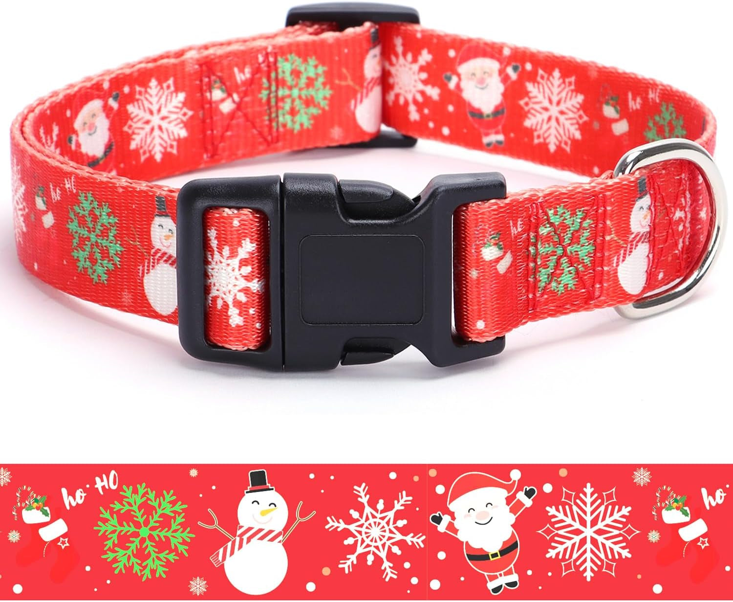 reflective-dog-collar-with-buckle-adjustable-safety-nylon-collars-for-small-medium-large-dogs-pink-m-breathable-nylon-collars-for-small-medium-large-dogs-no-chafing-on-walks-and-outdoor-hikes-metal-d-ring-night-safety
