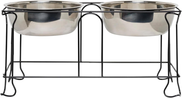 YML Wrought Iron Stand with Stainless Steel Dog Bowl, Large7