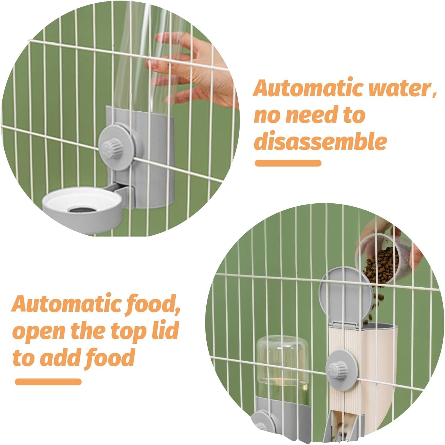 yummy-sam-hanging-cage-automatic-small-pet-food-bowl-water-bottle-dispenser-kennel-500ml-waterer-and-auto-gravity-pet-feeder-set-with-separate-food-bowl-crate-feeder-dish-for-puppy-cats-rabbit-grey