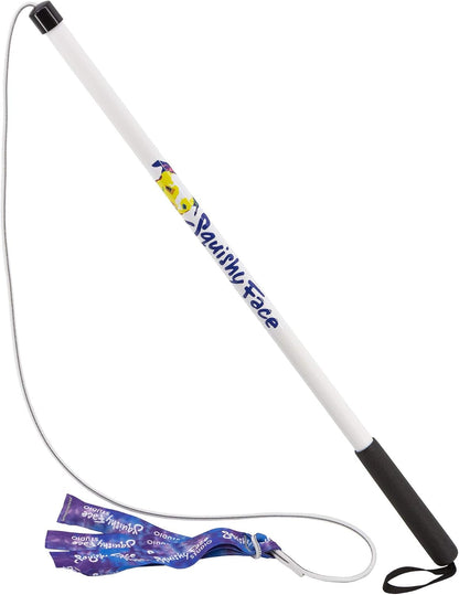 Squishy Face Studio Flirt Pole V2, Purple/Blue Tie Dye, Regular 36" | with Lure, Durable Dog Toy, Fun Obedience Training & Exercise, All Breed Sizes1