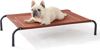 Bedsure Outdoor Elevated Cooling Dog Bed Large Sized Dog, 49In Grey | Portable Raised Camping Pet Cot Hammock,Breathable Teslin Mesh,Weather Resistant,For Large Pets up to 85 Lbs,Easy to Assemble16
