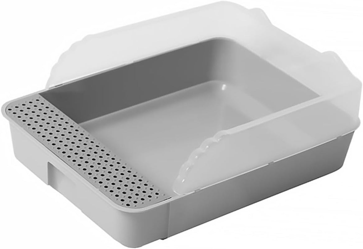 luxshiny-detachable-small-gray-cat-litter-pan-potty-with-anti-splashing-design-plastic-half-enclosed-cat-toilet-for-kitten-housebreaking