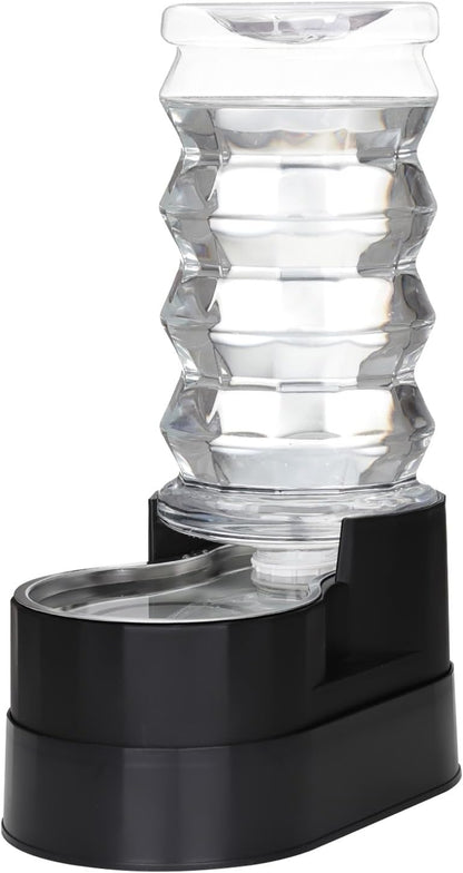 RIZZARI 8L Gravity Dog Water Dispenser: Stainless Steel Bowl Anti-Splash | Wide Mouth Easy Cleaning/ Dishwasher Safe/No Electricity Needed/ Filtered Fresh Water / Multi-Pet Homes25
