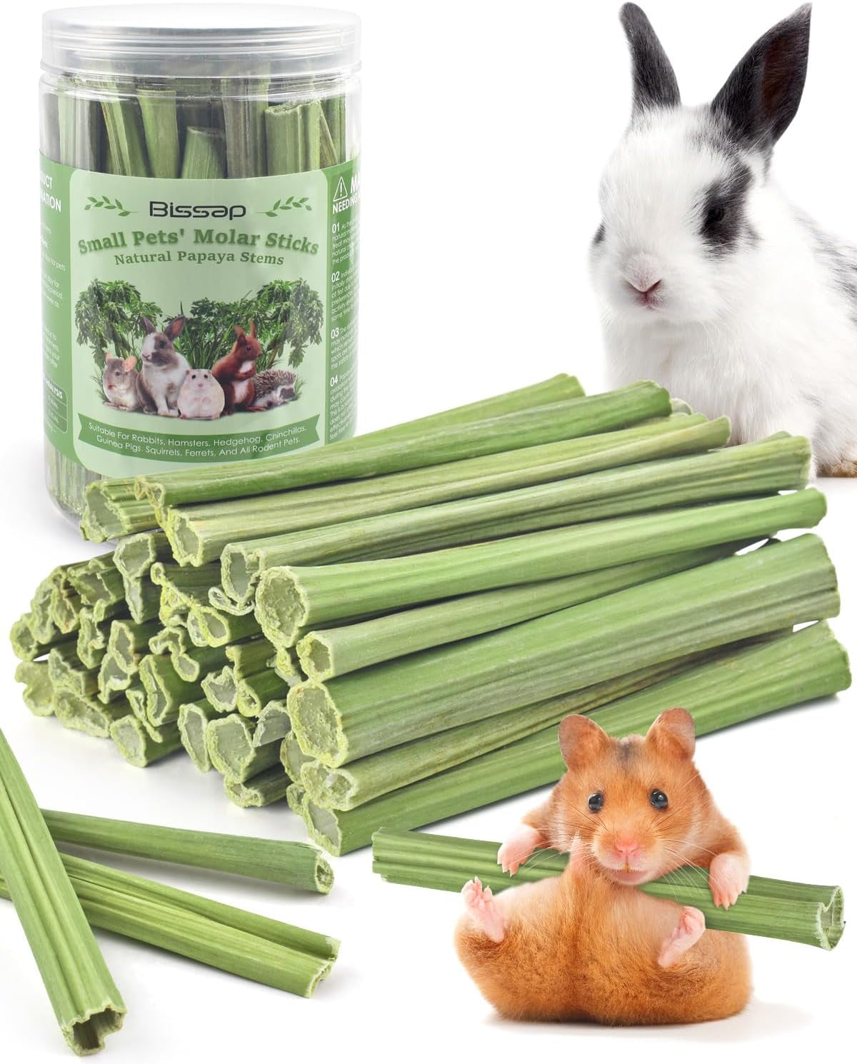 bissap-35pcs-rabbit-chew-sticks-natural-papaya-stems-bunny-chews-treats-for-rabbit-hamster-chinchilla-guinea-pig-small-animals-organic-molar-chewing-snack