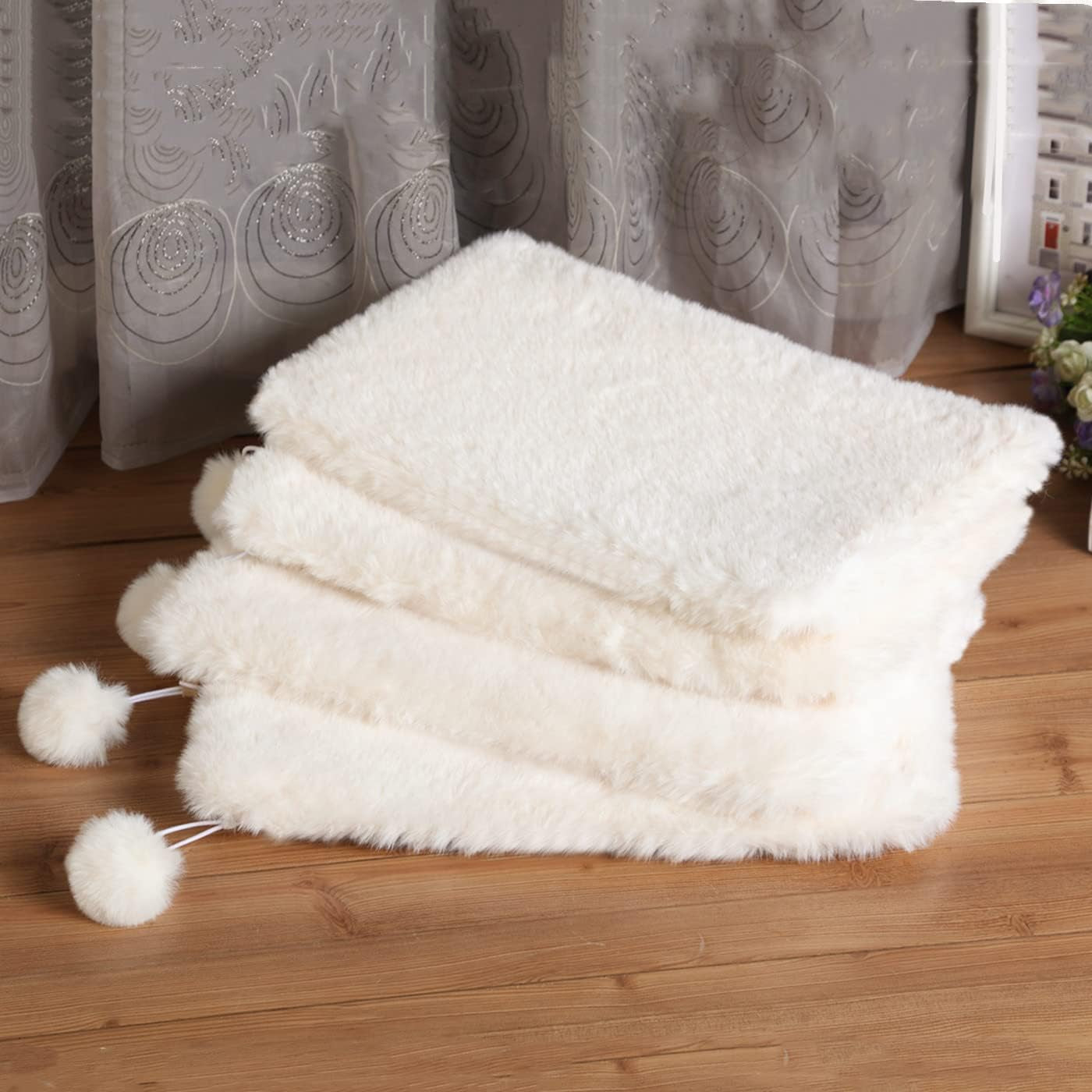 shengocase-2-pack-10x14-rectangular-faux-rabbit-fur-cat-dog-bed-cushion-pad-mat-cat-tree-tower-replacement-cushion-pad-for-window-perch-carrier-house-cage-crate-kennel-furniture