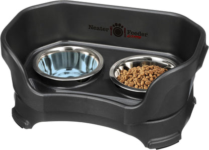 Neater Pet Brands Neater Feeder Deluxe Mess Proof Dog Bowls Elevated for Large Dogs over 40 Lbs, Made in USA, No Spill Raised Dog Food Bowl Stand Feeding Station, Food and Water Bowl Set, Black19