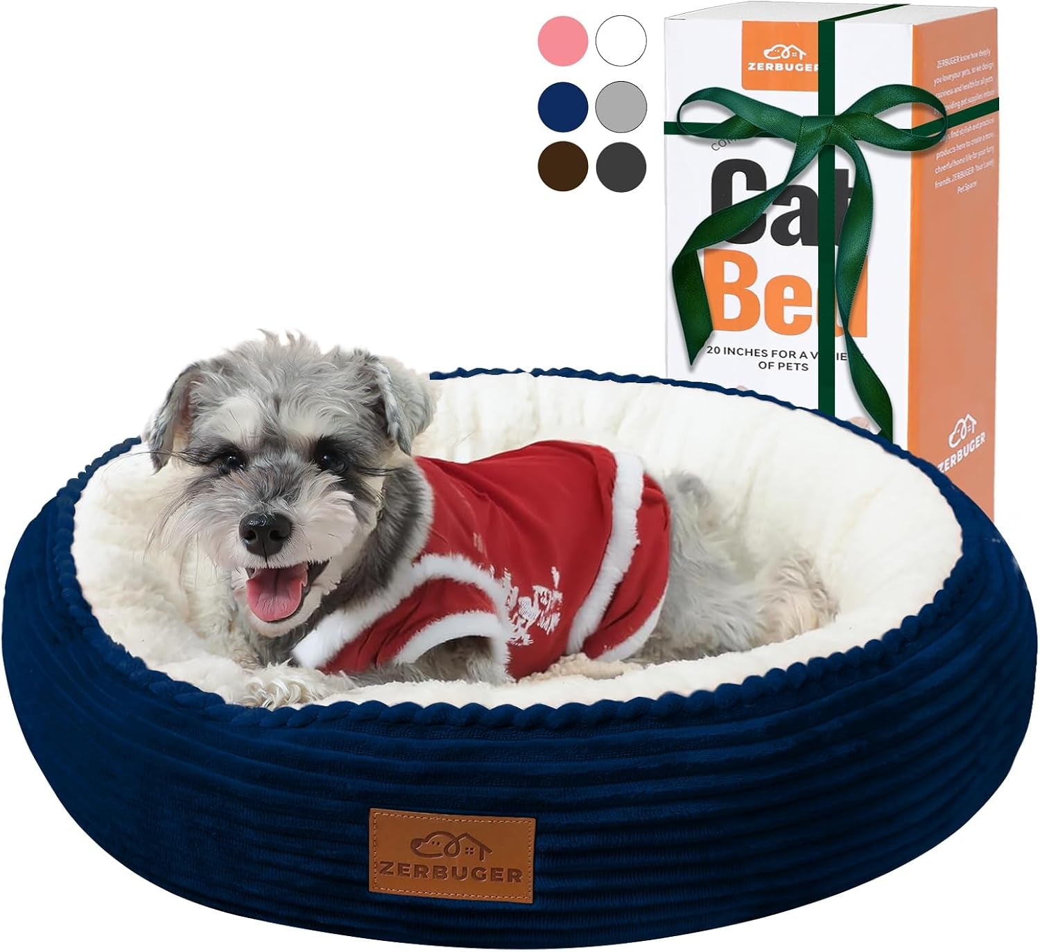 zerbuger-20in-washable-cat-beds-for-indoor-cats-round-donut-pet-bed-for-cats-small-dogs-puppy-kitten-anti-slip-bottom-calming-bed-gift-pink