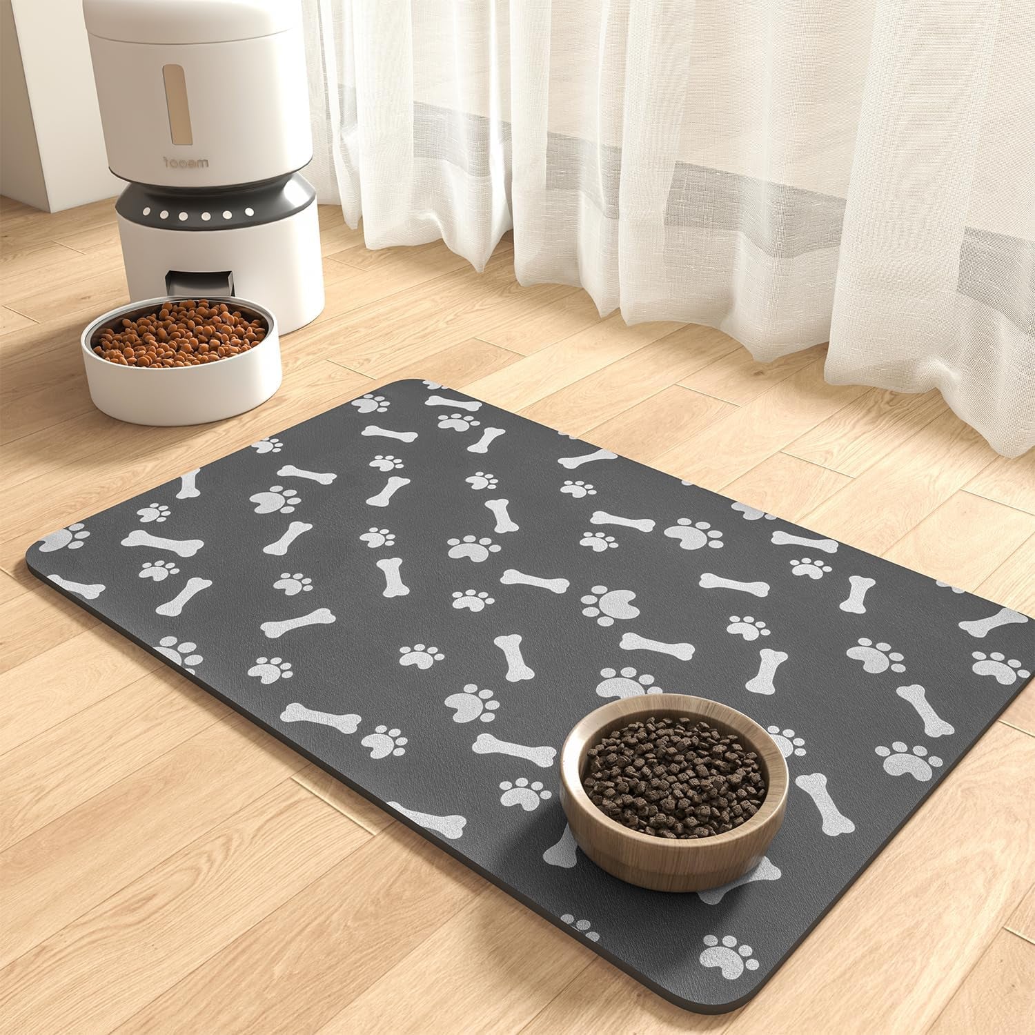 montvoo-absorbent-pet-feeding-mat-no-stains-pet-mat-for-food-and-water-bowl-quick-dry-cat-dog-food-mat-water-dispenser-mat-pet-supplies-mat-dog-water-bowl-mat-for-messy-drinker-brown-16x24