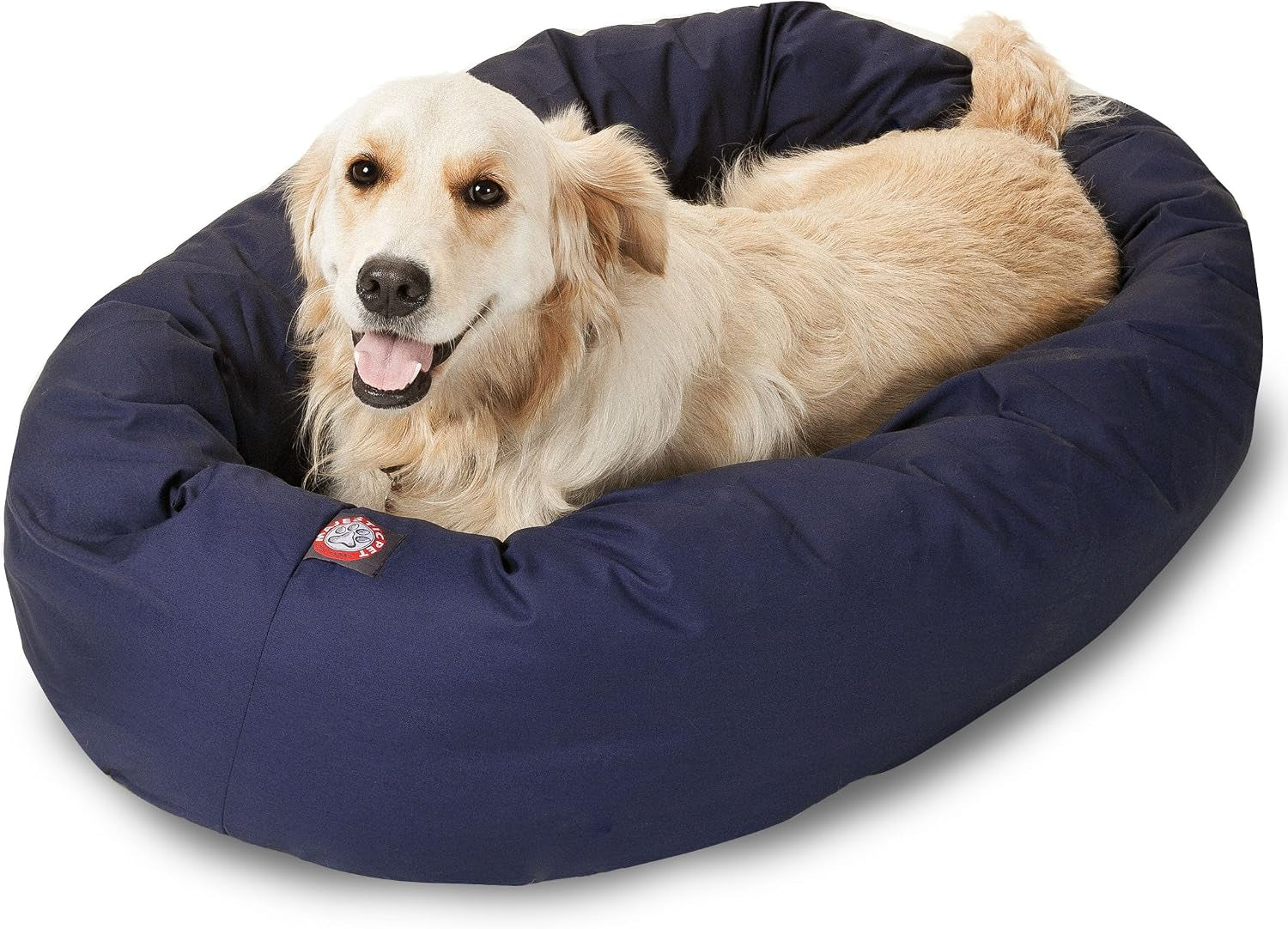 majestic-pet-40-inch-bagel-calming-dog-bed-washable-cozy-soft-round-dog-bed-with-spine-support-for-dogs-to-rest-their-head-fluffy-donut-dog-bed-40x29x9-inch-round-pet-bed-large-blue