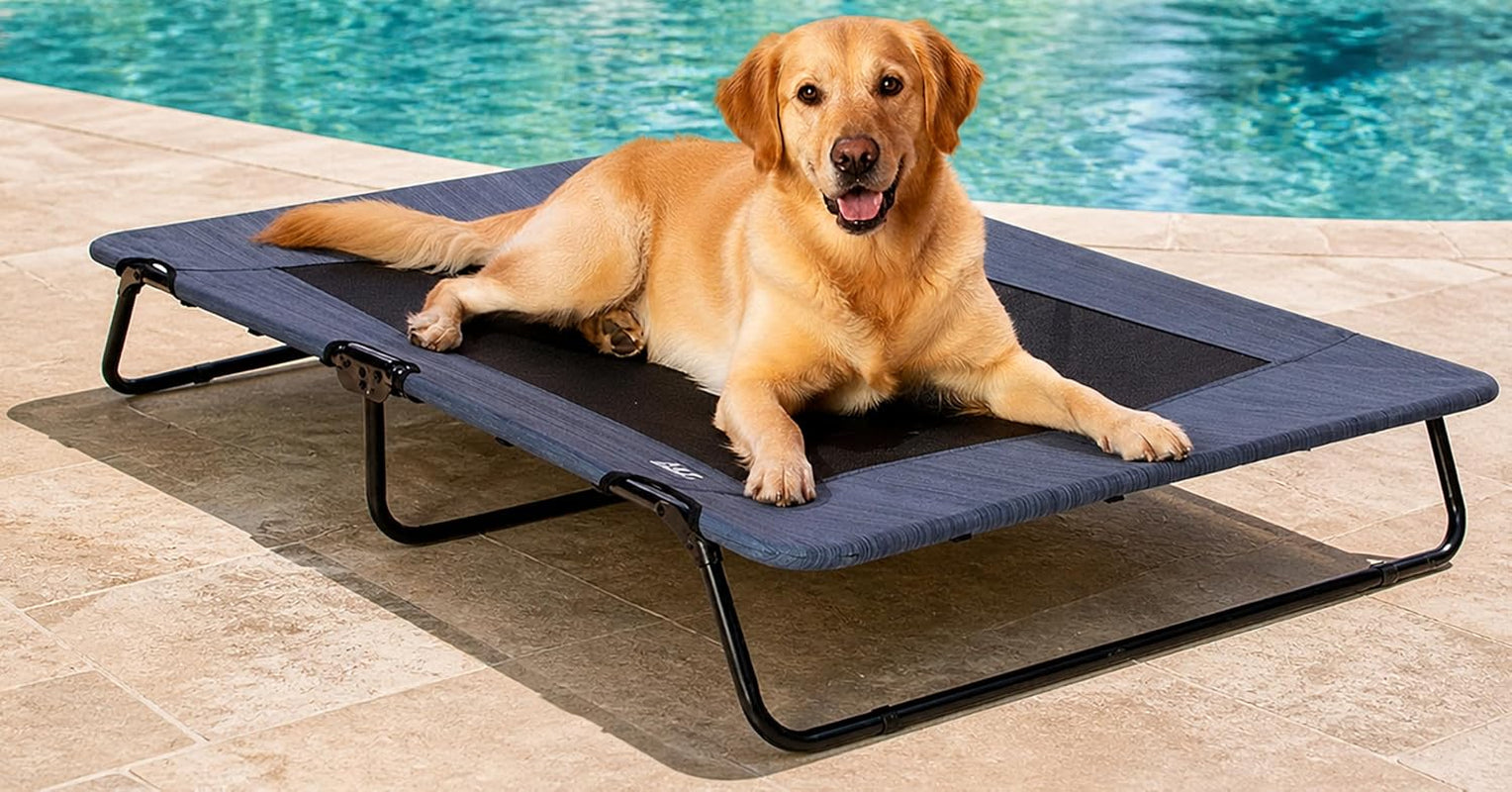 pet-gear-lifestyle-pet-cot-elevated-bed-30-inch-caribbean-ocean-no-assembly-required-premium-tear-resistant-cooling-mesh-indoor-outdoor-lightweight-portable