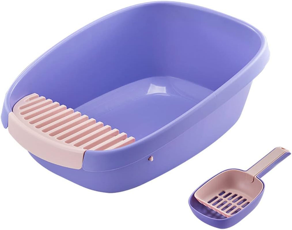 open-cat-litter-box-large-litter-pan-for-cats-high-sided-kitten-litter-box-with-cat-litter-scoop-removable-pedal-type-cat-toilet-pet-supplies-easy-to-clean