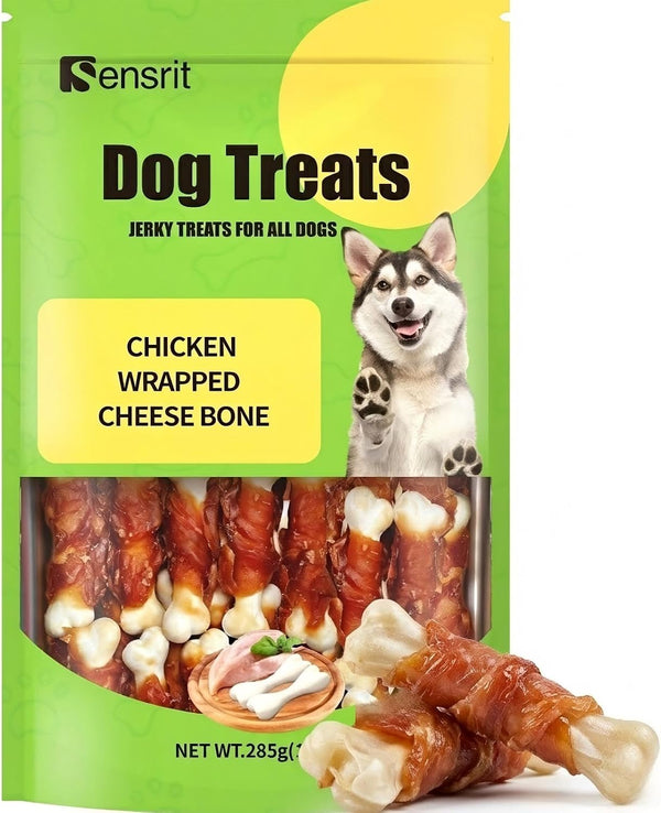 Duck Meat Wrapped Sweet Potato Dog Treats - 10 Oz (285G) Natural Jerky, Hypoallergenic for Sensitive Stomachs, Fiber-Rich, Healthy Snacks for Dogs10