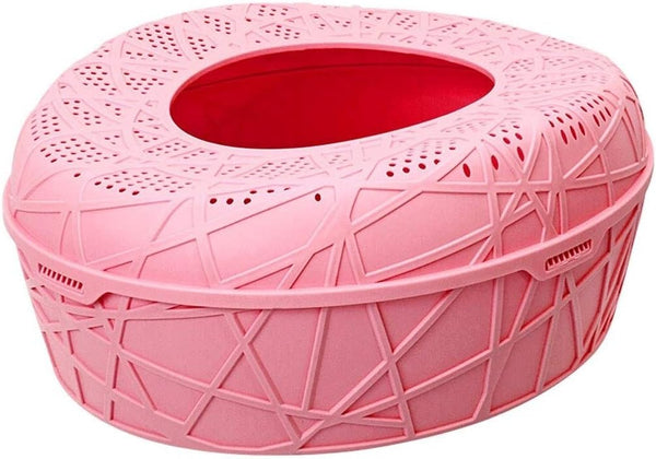 Dog Potty Training Toilet ﻿ Top Entrance Type Litter Box Anti-Splashing Cat Toilet Fully Enclosed Sand Basin Semi-Closed Extra Large Space(B)1