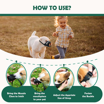Dog Muzzle Medium Sized Dogs - Soft Muzzle for Medium Sized Dog with Air Mesh | Mussle to Stop Biting Barking and Chewing | Allows Panting and Drinking3