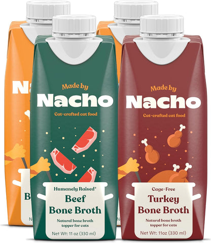 Made by Nacho Bone Broth Cat Food Topper for Hydration and Picky Eaters - Add Protein and Flavor to Your Dry Cat Food – Supports Optimal Nutrition, Digestion, Skin & Coat, 11 Oz. Turkey6