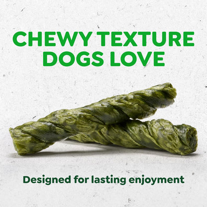 Greenies Occupy Twists Regular Breed Dog Treats, Chicken Flavor, 6 Count | Regular Breed Size (25-50 Lbs), Rawhide-Free, Promotes Calmness, Cleans Teeth, No Artificial Flavors, 8.65 Oz. Pack3