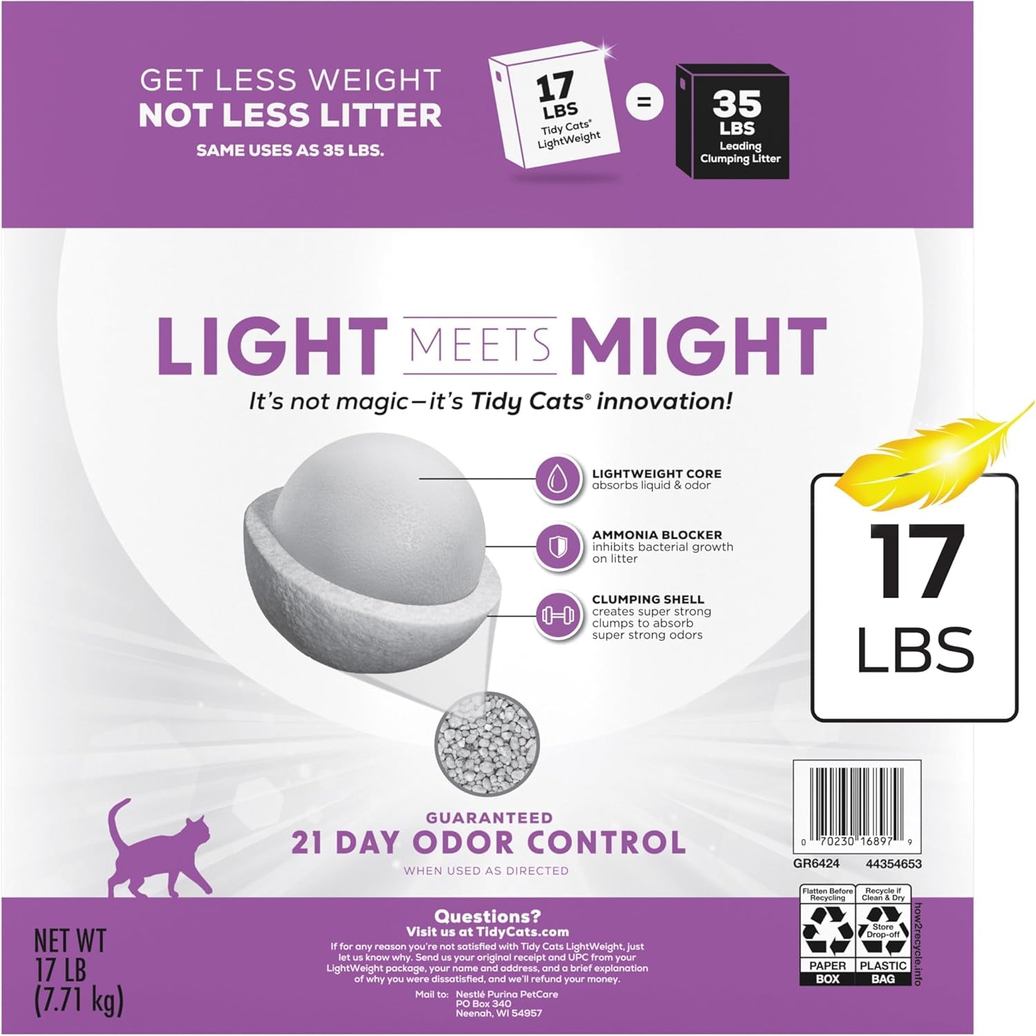 purina-tidy-cats-lightweight-with-glade-clean-blossoms-multi-cat-clumping-low-dust-scented-cat-litter-17-lb-box