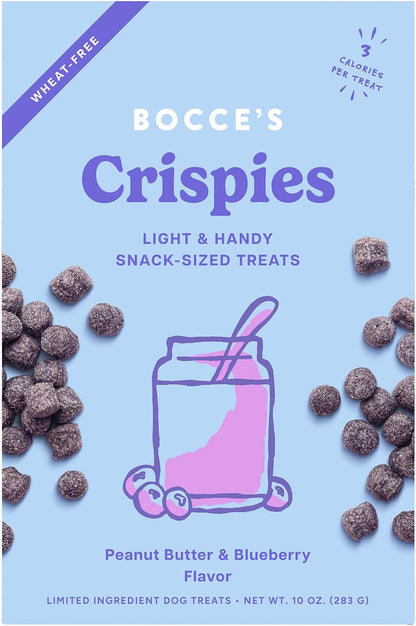 Bocce'S Bakery PB + Blueberry Crispies Low-Calorie Wheat-Free Dog Treats, 10 Oz1