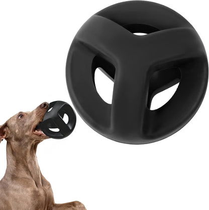 Fida Natural Rubber Dog Balls for Aggressive Chewers, Durable Dog Chew Toys for Large Dogs, Interactive Fetch & Tug of War Toys for Medium Large Breed Non-Toxic Dish Washable,4.5 * 4.5"9