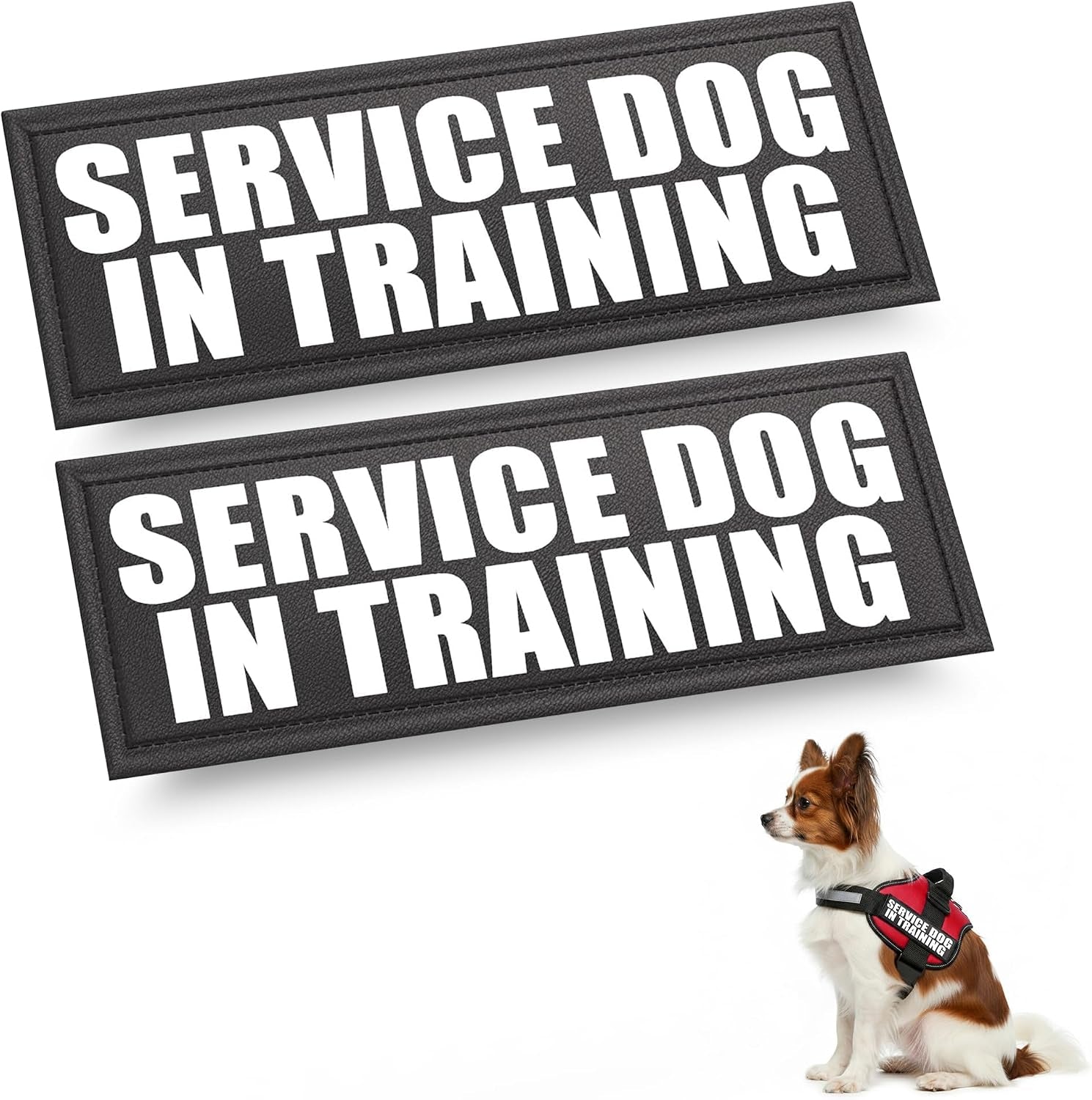 industrial-puppy-emotional-support-dog-patch-reflective-xs-1-x-2-75-in-clear-visibility-durable-vest-patches-for-identification-compatible-with-hook-loop-vest-gear-xs-1x2-75-inch