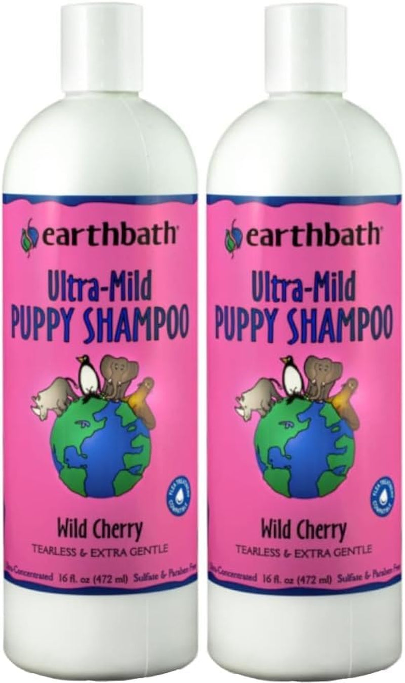 earthbath-ultra-mild-wild-cherry-puppy-shampoo-made-in-usa-16-oz-1-pack-extra-gentle-tearless-dog-shampoo-deodorizing-dog-wash-cruelty-free-puppy-supplies