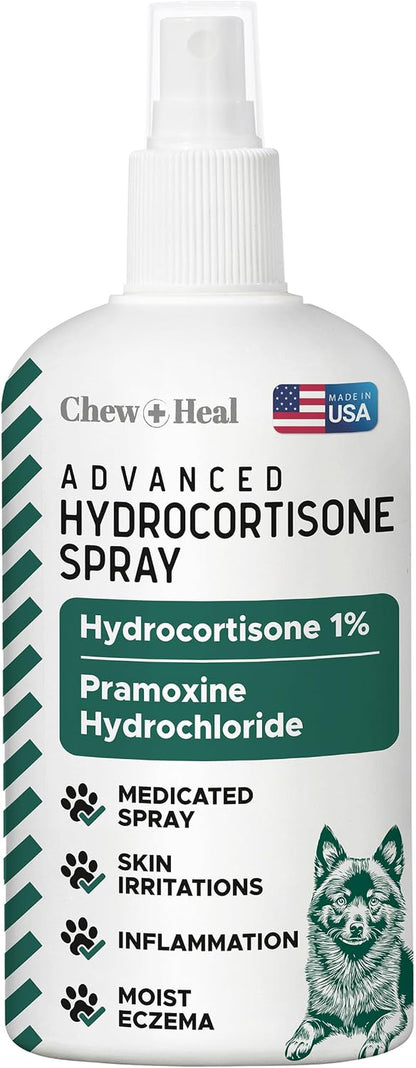 Hydrocortisone Spray for Dogs - 4 Oz anti Itch Spray for Dogs | for Irritated Skin, Hot Spots, Flea Bites, Itching - Made with Hydrocortisone and Pramoxine Hydrochloride - Made in the USA1