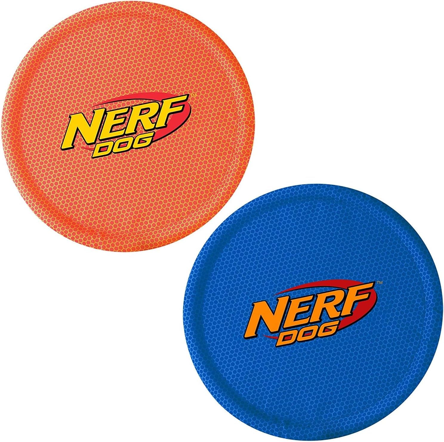 nerf-dog-nylon-flyer-dog-toy-flying-disc-lightweight-durable-and-water-resistant-great-for-beach-and-pool-9-inch-diameter-for-medium-large-breeds-single-unit-red
