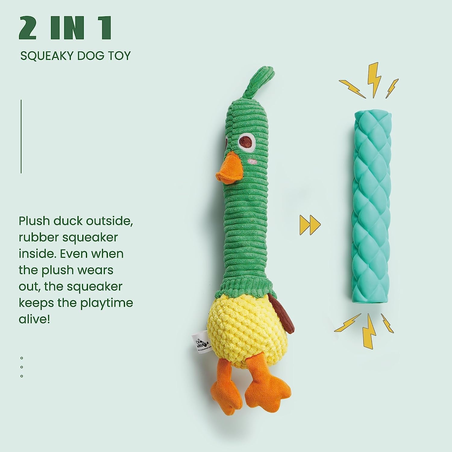 nocciola-2-in-1-easter-duck-dog-toy-with-a-large-rubber-squeaker-tough-durable-stuffed-squeaky-crinkle-chew-toys-for-aggressive-chewers-medium-and-large-breeds