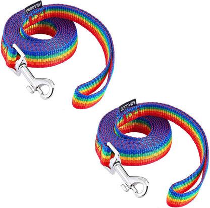 AMAGOOD 6 FT Puppy/Leash, Strong Traditional Style with Easy to Use Collar Hook, Great for Small, Medium and Large Dogs (5/8In X 6 Ft, Purple)46