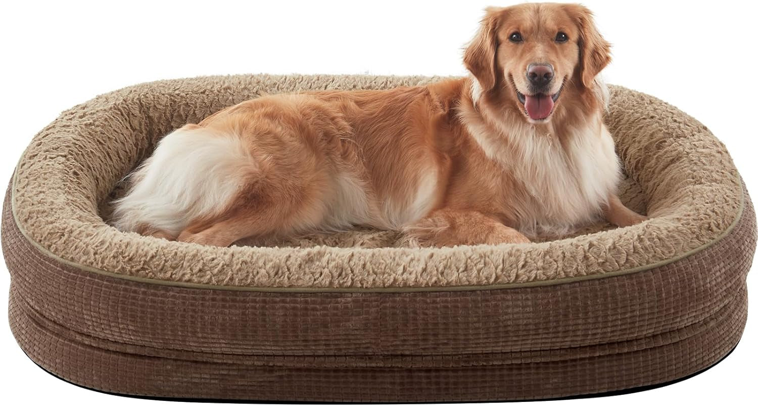 joejoy-orthopedic-dog-beds-large-sized-dog-xl-egg-crate-memory-foam-pet-couch-bed-with-bolster-sides-waterproof-lining-removable-washable-cover-non-slip-bottom-grey