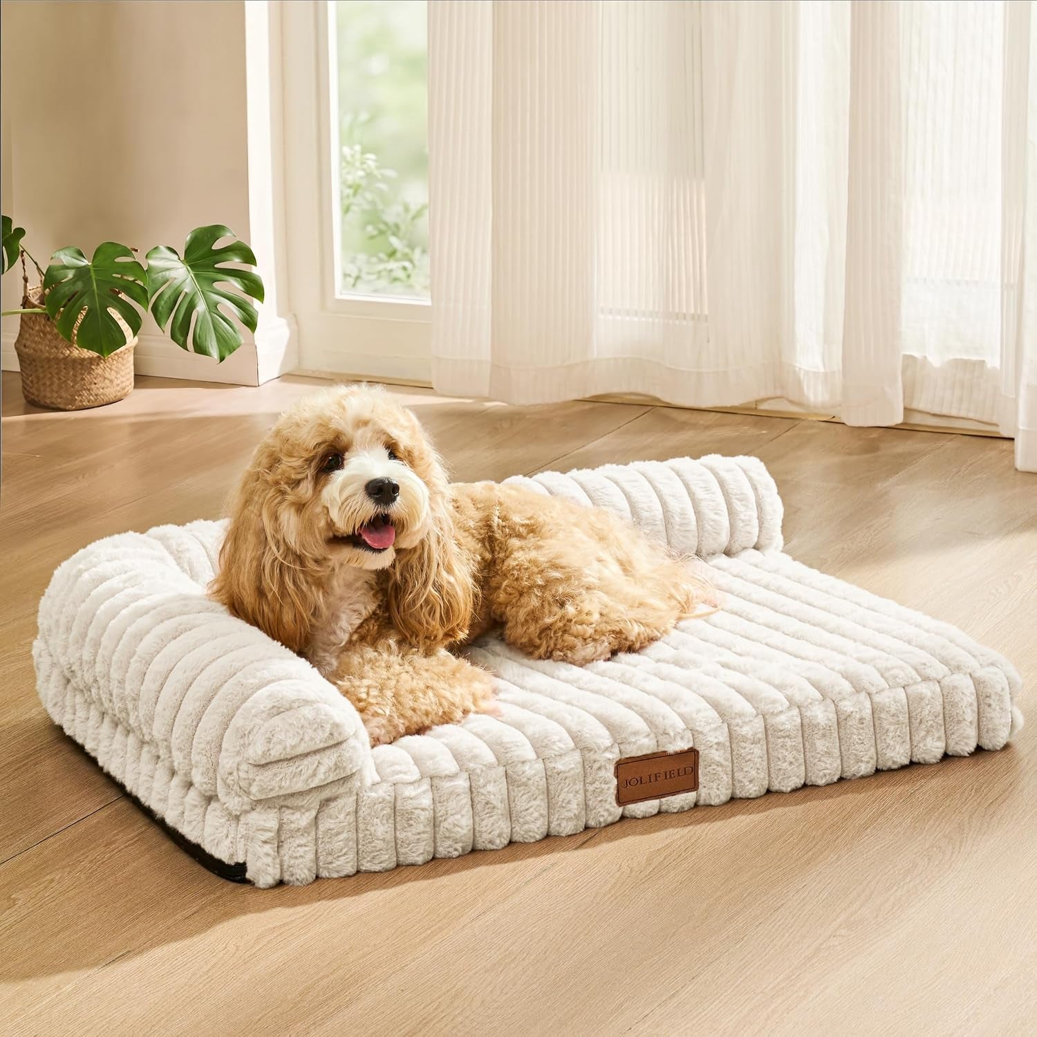 orthopedic-calming-large-dog-bed-pet-sofa-bed-36x24-grey-2-sided-pet-couch-large-sized-dog-soft-egg-crate-foam-dog-mat-waterproof-removable-washable-cover-nonskid-bottom-cat-bed