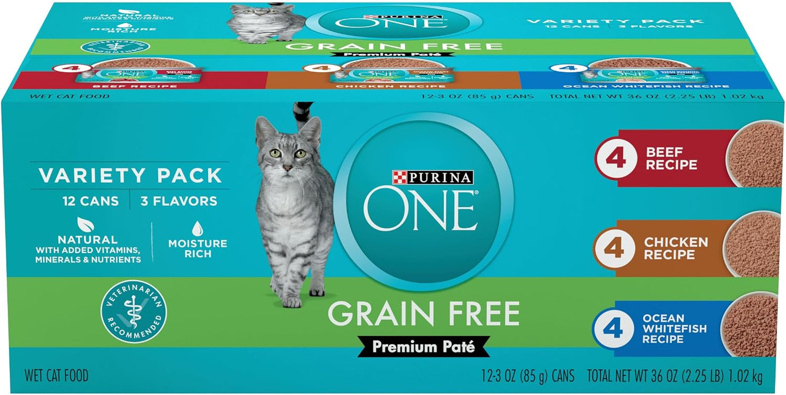 purina-one-grain-free-natural-pate-wet-cat-food-variety-pack-beef-chicken-and-ocean-whitefish-recipes-2-packs-of-12-3-oz-pull-top-cans