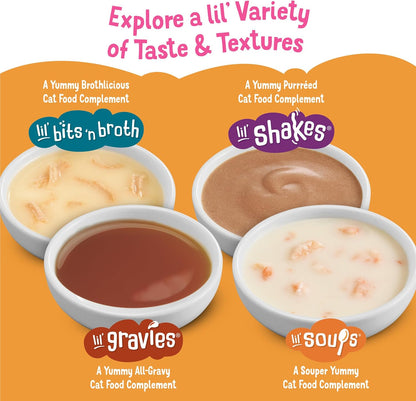 Purina Friskies Grain Free Lickable Cat Food Toppers Lil’ Soups with Sockeye Salmon in Chicken Broth - (Pack of 8) 1.2 Oz. Cups9
