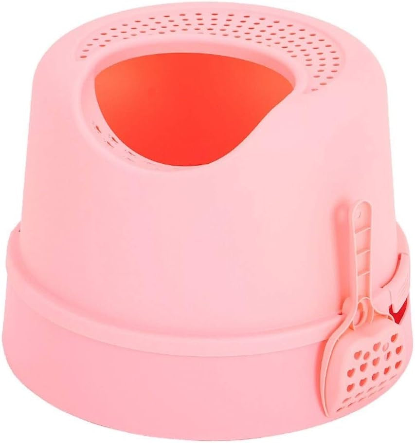 dog-potty-training-toilet-top-entry-cat-litter-bowl-anti-splashing-toilet-semi-closed-tray-fully-enclosedwhite