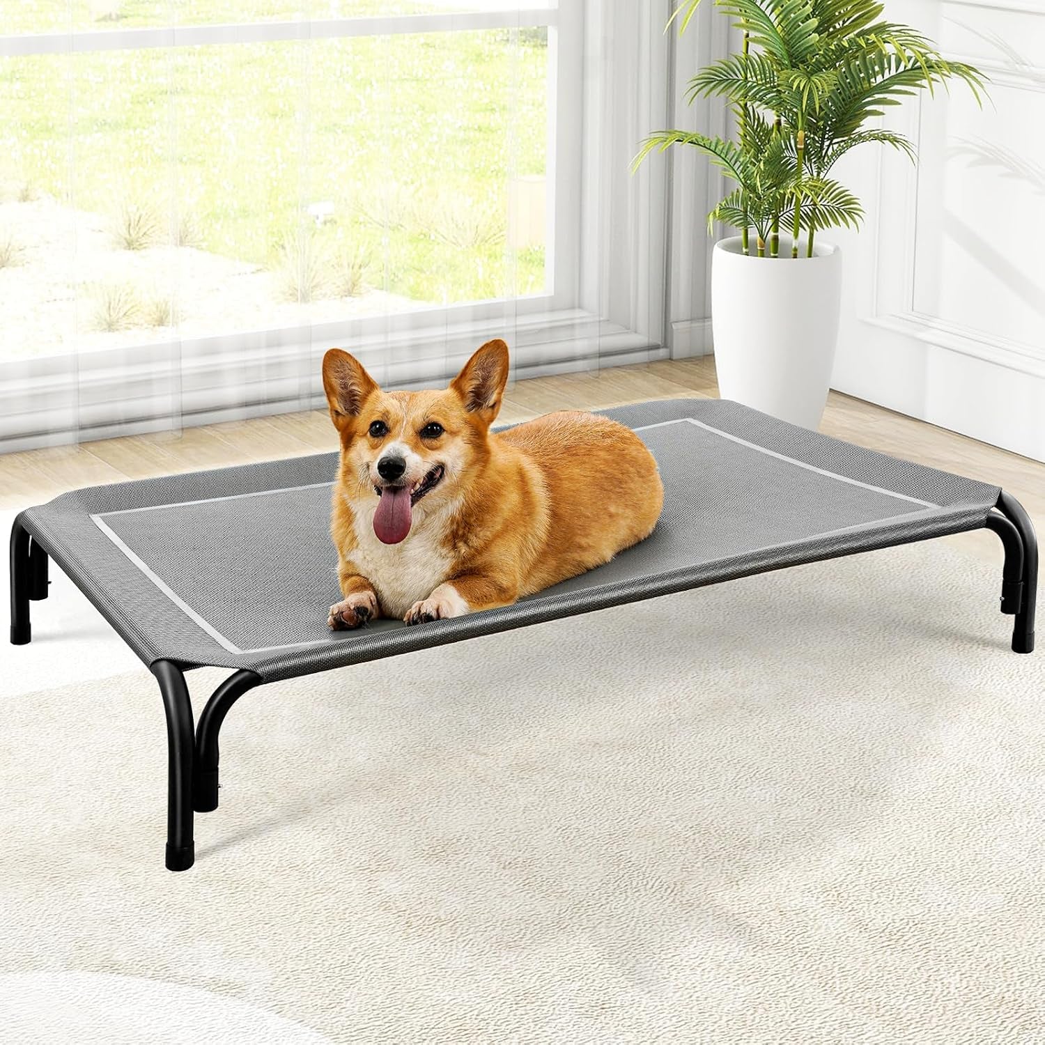 czpalo-outdoor-elevated-dog-bed-for-large-sized-dogs-no-tool-assembly-raised-design-promotes-airflow-tool-free-assembly-easy-to-clean-mesh-portable-with-anti-skid-feet-indoor-outdoor-use
